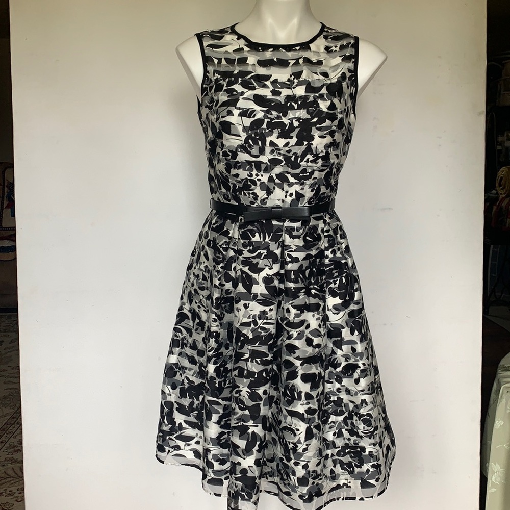 Dressbarn black and white dress